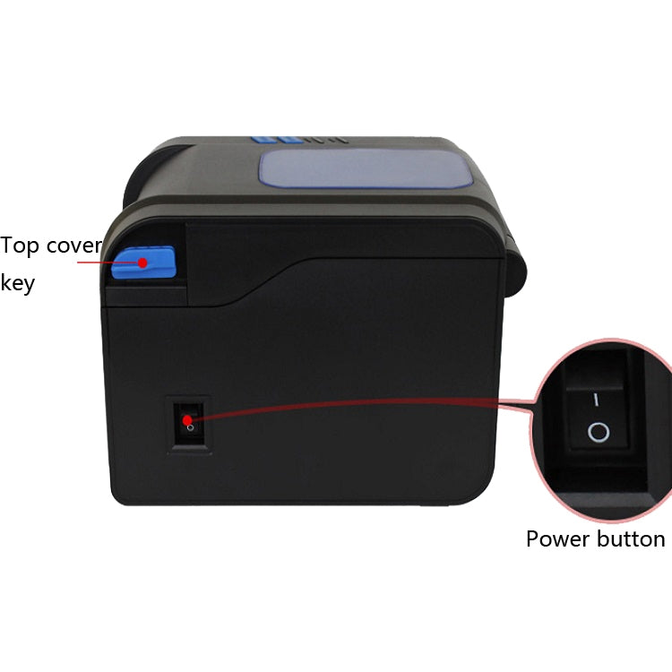 Xprinter XP-370B Barcode Printer Self-adhesive QR Code Printer Label Clothing Tag Thermal Ticket Machine(EU Plug) - free shipping - PMC TechLife - Order now!