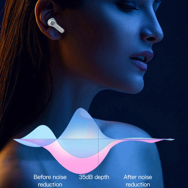 ANC Business Sports TWS Stereo Dual Ears Bluetooth V5.0+EDR Earphone with Charging Box(White) - TWS Earphone by PMC TechLife | Online Shopping South Africa | PMC TechLife