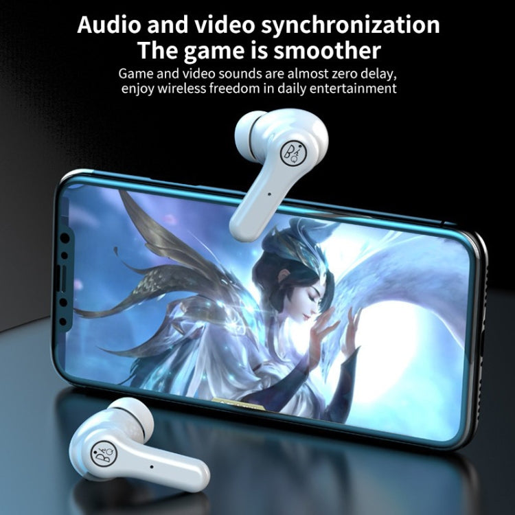ANC Business Sports TWS Stereo Dual Ears Bluetooth V5.0+EDR Earphone with Charging Box(White) - TWS Earphone by PMC TechLife | Online Shopping South Africa | PMC TechLife