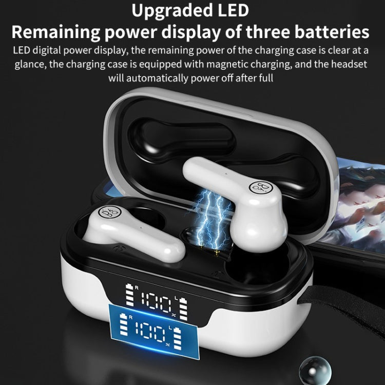 ANC Business Sports TWS Stereo Dual Ears Bluetooth V5.0+EDR Earphone with Charging Box(White) - TWS Earphone by PMC TechLife | Online Shopping South Africa | PMC TechLife