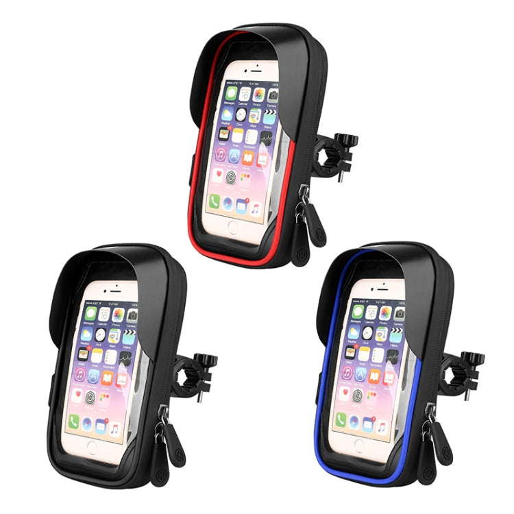 Mountain Bike Card Holder Touch Screen Mobile Phone Holder Motorcycle Electric Vehicle Waterproof Navigation Bracket Shade Mobile Phone Holder, Style:Handlebars(Black) - free shipping - PMC TechLife - Order now!