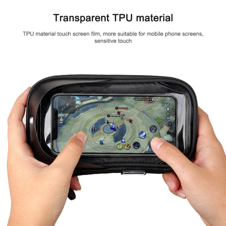Mountain Bike Card Holder Touch Screen Mobile Phone Holder Motorcycle Electric Vehicle Waterproof Navigation Bracket Shade Mobile Phone Holder, Style:Handlebars(Black) - free shipping - PMC TechLife - Order now!