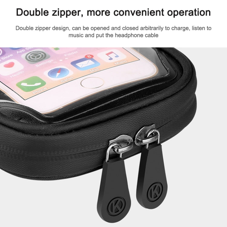 Mountain Bike Card Holder Touch Screen Mobile Phone Holder Motorcycle Electric Vehicle Waterproof Navigation Bracket Shade Mobile Phone Holder, Style:Handlebars(Black) - free shipping - PMC TechLife - Order now!