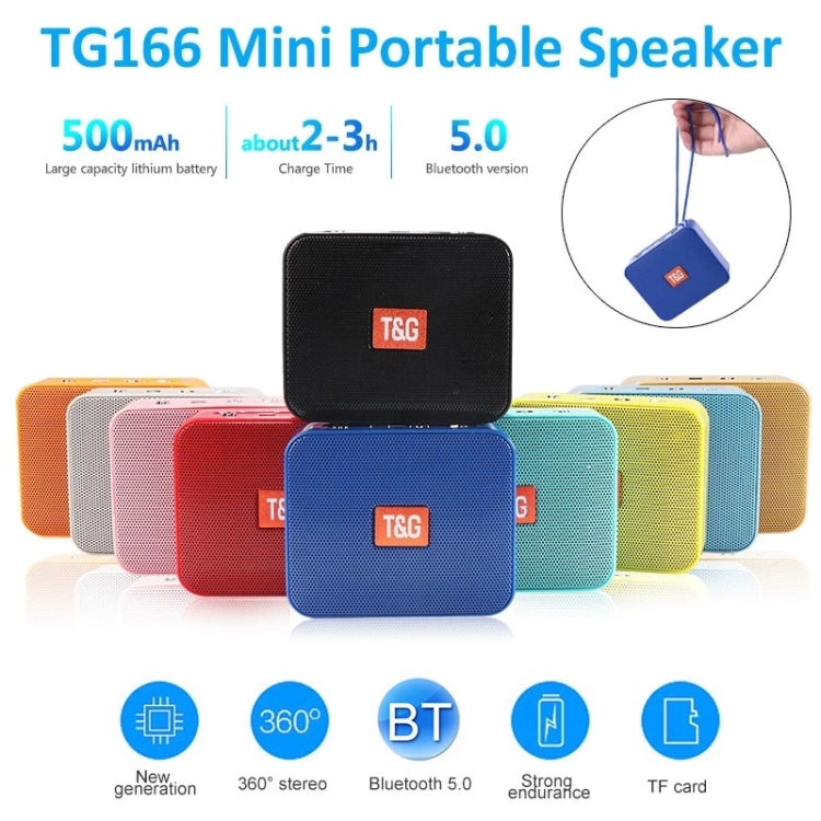 T&G TG166 Color Portable Wireless Bluetooth Small Speaker(Brown) - Mini Speaker by T&G | Online Shopping South Africa | PMC Jewellery