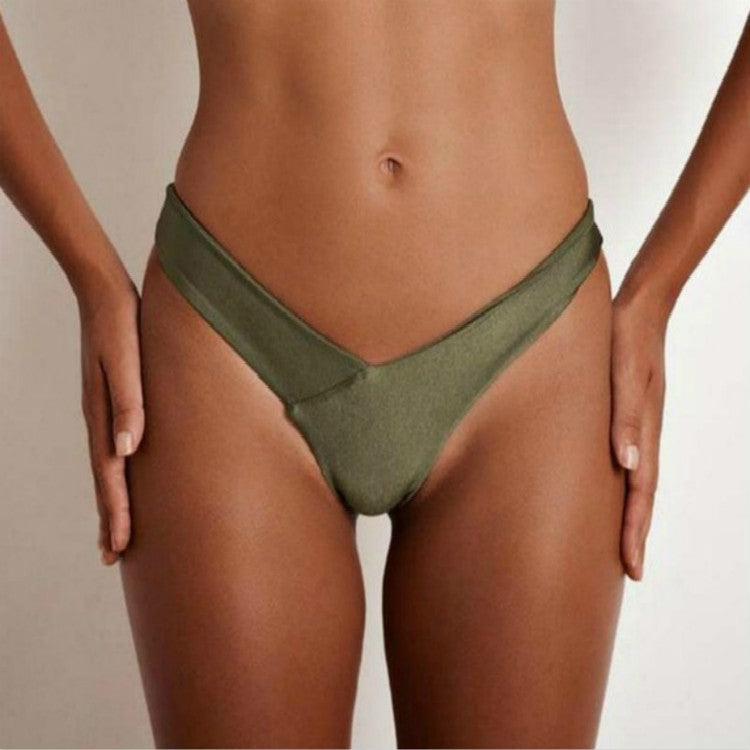 Sexy Women Cotton G String Thongs Low Waist Sexy Panties Ladies Seamless Underwear, Size:M(Green) - Ladies Underwear by PMC Jewellery | Online Shopping South Africa | PMC Jewellery