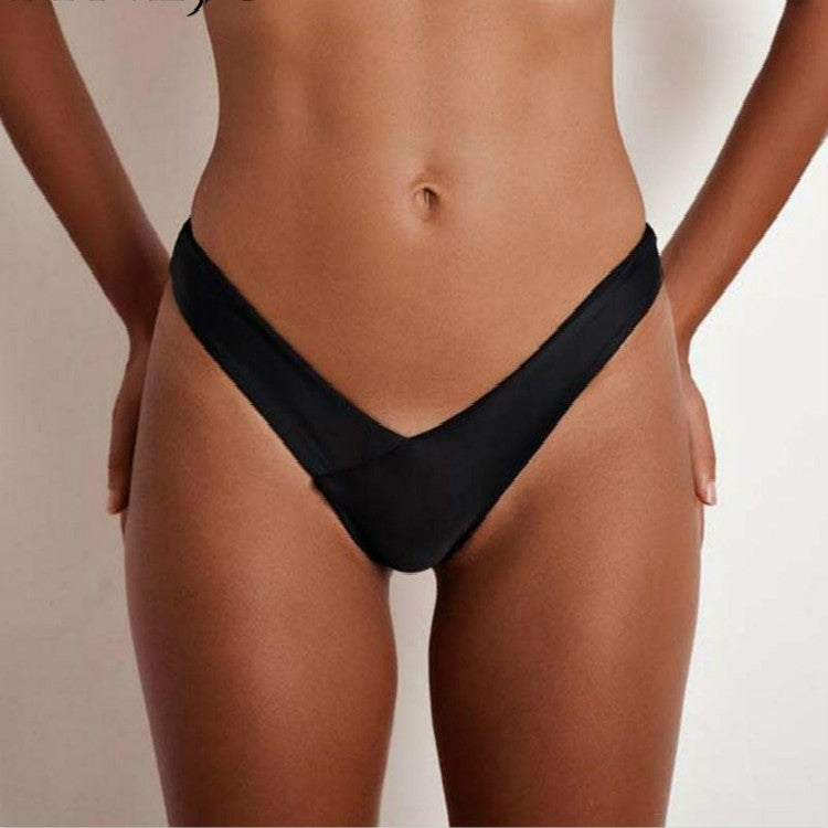 Sexy Women Cotton G String Thongs Low Waist Sexy Panties Ladies Seamless  Underwear, Size:M(Black), ZA