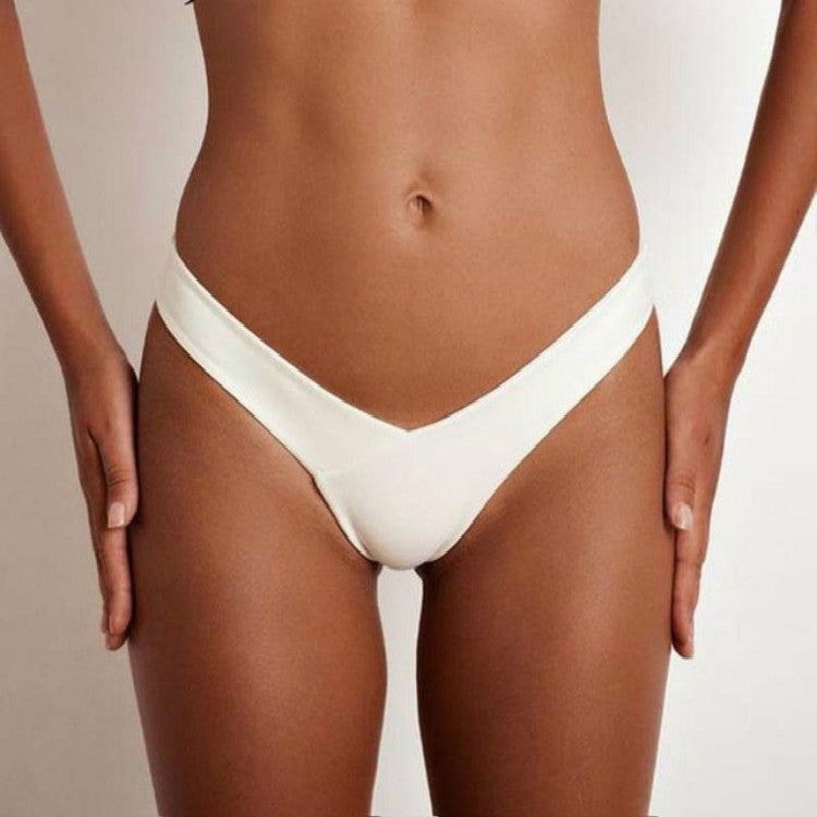 Sexy Women Cotton G String Thongs Low Waist Sexy Panties Ladies Seamless Underwear, Size:M(White) - Ladies Underwear by PMC Jewellery | Online Shopping South Africa | PMC Jewellery