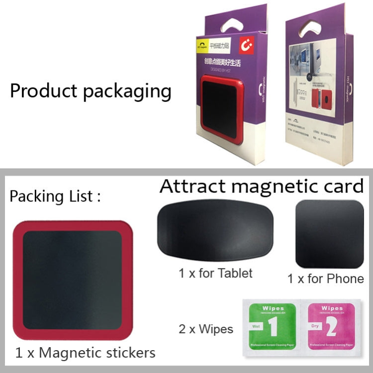Wall-mounted iPad Magnetic Adsorption Universal Sticker Mobile Phone Wall Bracket(Black A) - Hand-Sticking Bracket by PMC TechLife | Online Shopping South Africa | PMC TechLife