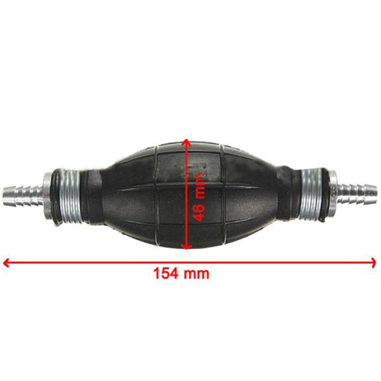 Universal Car Boat Motor Motorcycle Gasoline Pump Spherical Rubber Manual Fuel Pump, Size:12mm(Black) - Marine Accessories & Parts by PMC TechLife | Online Shopping South Africa | PMC TechLife | Buy Now Pay Later Mobicred