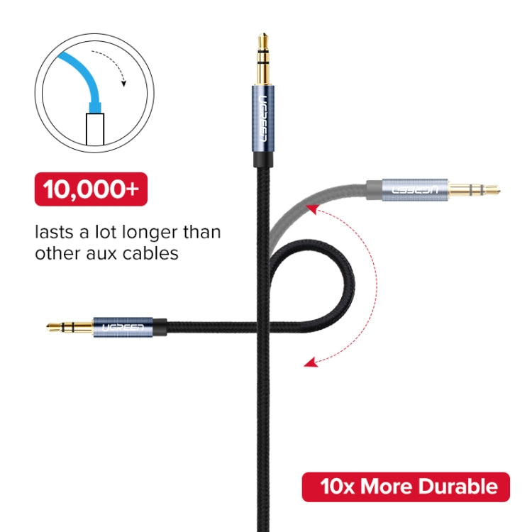 Ugreen AV112 Audio Cable 3.5mm Speaker Line Aux Cable, Length:0.5m(Blue) - Aux Cable by Ugreen | Online Shopping South Africa | PMC Jewellery