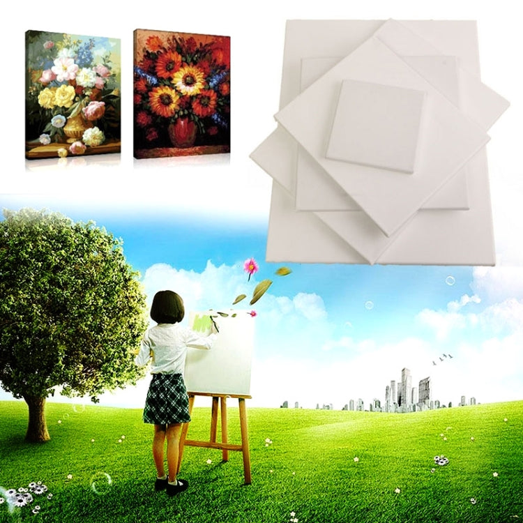 Oil Acrylic Paint White Blank Square Artist Canvas Wooden Board Frame, 15x15cm - Art Supplies by PMC TechLife | Online Shopping South Africa | PMC TechLife | Buy Now Pay Later Mobicred