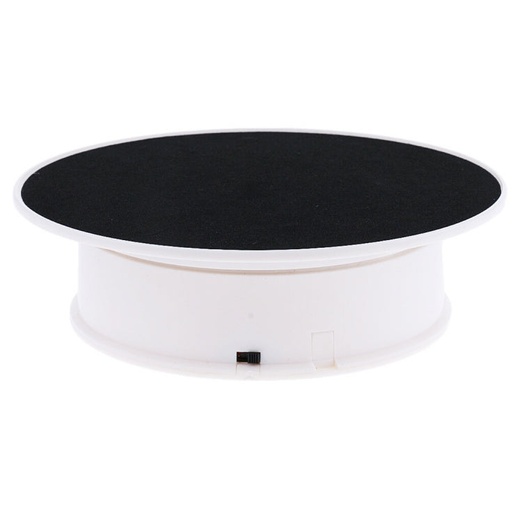 30cm 360 Degree Electric Rotating Turntable Display Stand Video Shooting Props Turntable for Photography, Load 4kg(White + Black) -  by PMC TechLife | Online Shopping South Africa | PMC TechLife