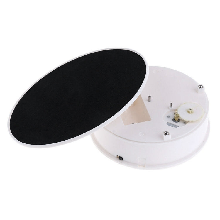 30cm 360 Degree Electric Rotating Turntable Display Stand Video Shooting Props Turntable for Photography, Load 4kg(White + Black) -  by PMC TechLife | Online Shopping South Africa | PMC TechLife