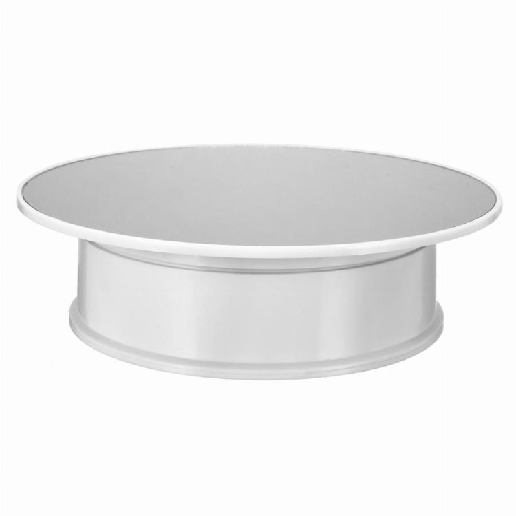 30cm 360 Degree Electric Rotating Turntable Display Stand Mirror Top Video Shooting Props Turntable for Photography, Load 4kg (White) -  by PMC TechLife | Online Shopping South Africa | PMC TechLife