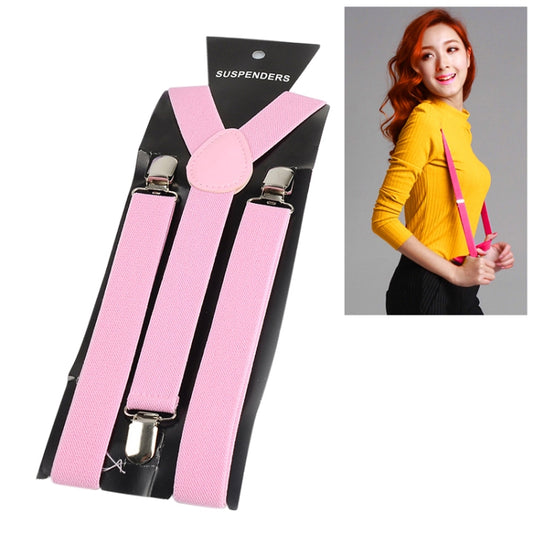 Candy-colored Stretch Polyester Adjustable Shoulder Strap Clip(Pink) - Belts by PMC Jewellery | Online Shopping South Africa | PMC Jewellery