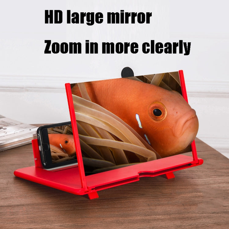 12 inch Pull-out Typed Ultra-clear 3D Mobile Phone Screen Stretching Bracket Amplifier(Black) - Screen Magnifier by PMC TechLife | Online Shopping South Africa | PMC TechLife