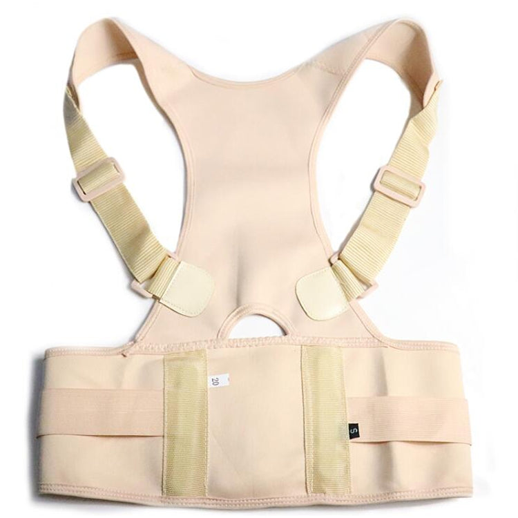 Male Female Adjustable Magnetic Posture Corrector Corset Back Men Brace Back Shoulder Belt Lumbar Support Straight, Size:S (Skin Color) - Corrector by PMC Jewellery | Online Shopping South Africa | PMC Jewellery