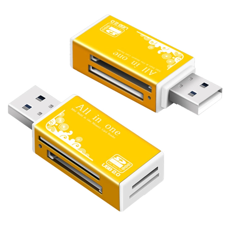 Multi in 1 Memory SD Card Reader for Memory Stick Pro Duo Micro SD,TF,M2,MMC,SDHC MS Card(Blue) -  by PMC TechLife | Online Shopping South Africa | PMC TechLife