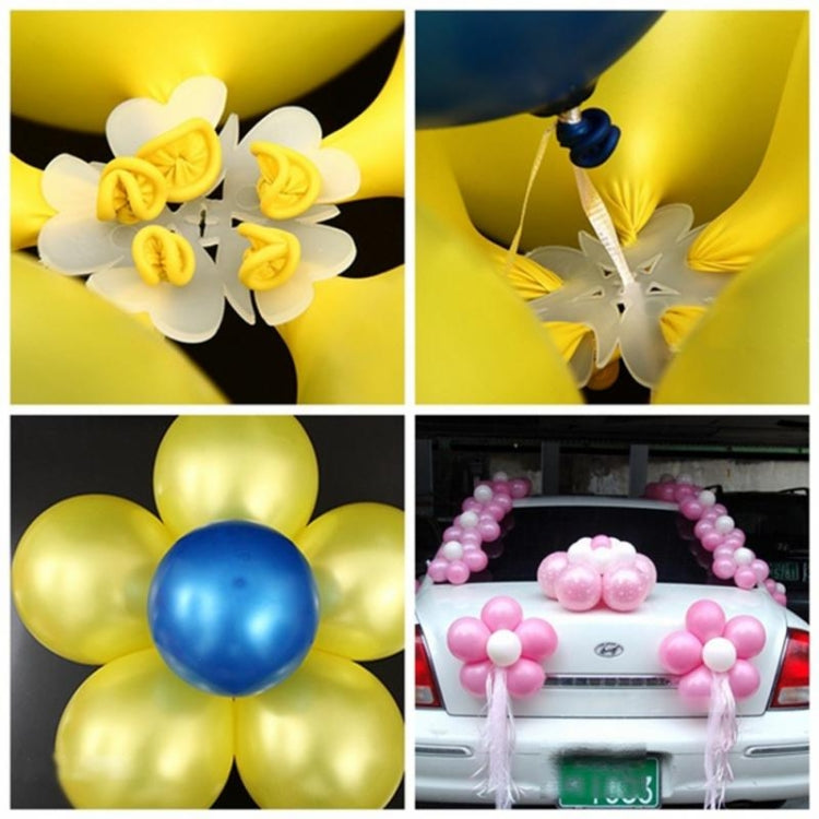 50 PCS Flower Balloons Decoration Accessories Plum Clip Birthday Wedding Party Plastic Balloon Clip - Balloons by PMC TechLife | Online Shopping South Africa | PMC TechLife