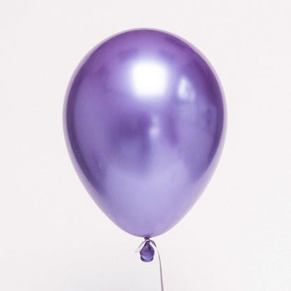 50 PCS 12inch Glossy Metal Pearl Latex Balloons Metallic Color Inflatable Air Ball Birthday Party Decor(Purple) - Balloons by PMC Jewellery | Online Shopping South Africa | PMC Jewellery