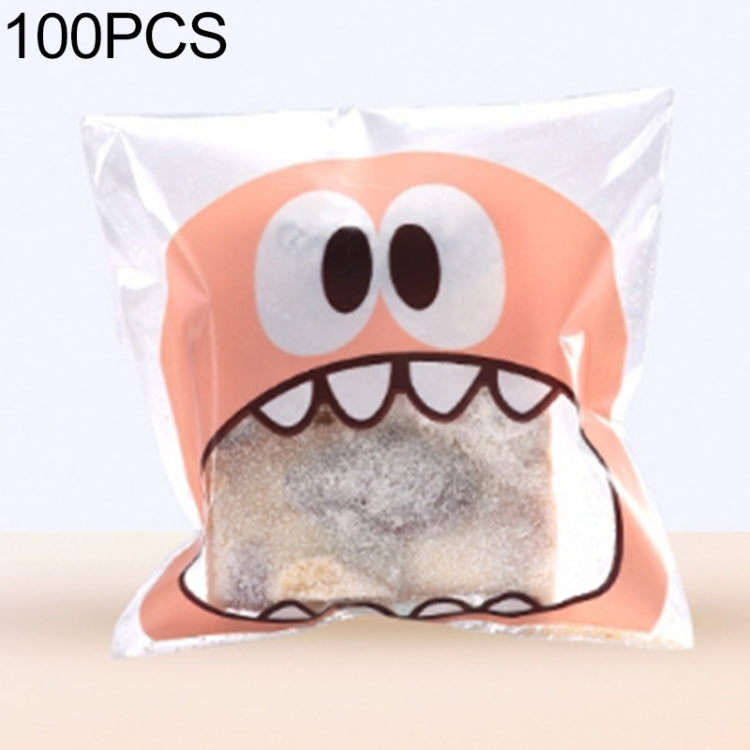 100 PCS Cute Big Teech Mouth Monster Plastic Bag Wedding Birthday Cookie Candy Gift OPP Packaging Bags, Gift Bag Size:10x10cm(Pink) - free shipping - PMC TechLife - Order now!