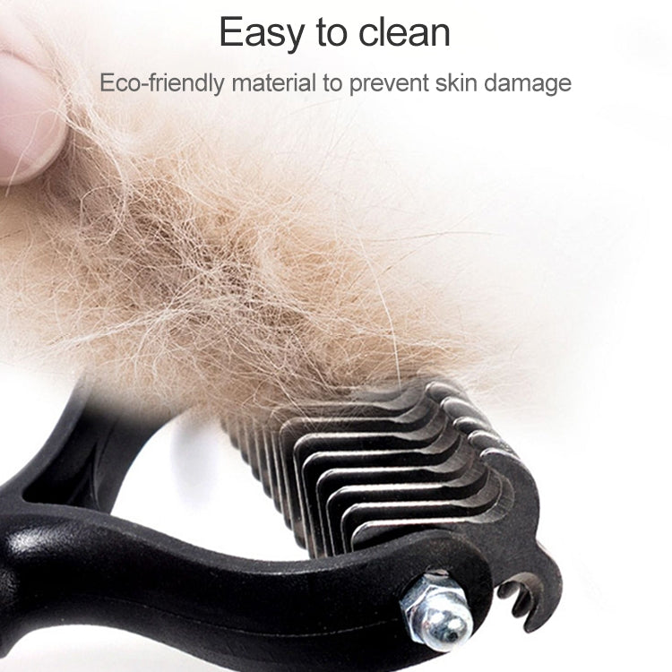 Fur Hair Grooming Hair Shedding Tool Brush for Dog Pet Cat(Blue) - Brushes by PMC TechLife | Online Shopping South Africa | PMC TechLife