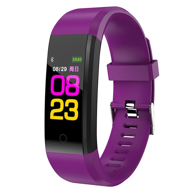 ID115 Plus Smart Bracelet Fitness Heart Rate Monitor Blood Pressure Pedometer Health Running Sports SmartWatch for IOS Android(purple) - free shipping - PMC TechLife - Order now!