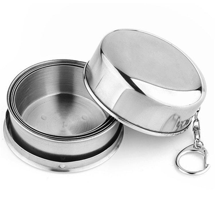 Stainless Steel Camping Folding Cup Traveling Outdoor Camping Hiking Mug Portable Collapsible Cup L 250ML - Cookwares & Tablewares by PMC TechLife | Online Shopping South Africa | PMC TechLife