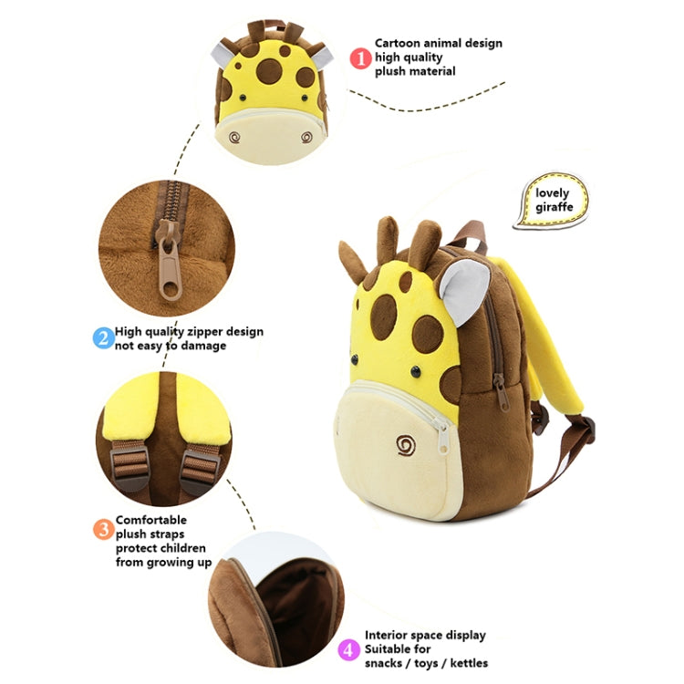 Kids 3D Animal Velvet Backpacks Children Cartoon Kindergarten Toys Gifts School Bags(Dog) - Kids Bags by PMC Jewellery | Online Shopping South Africa | PMC Jewellery