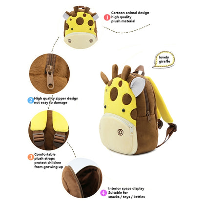 Kids 3D Animal Velvet Backpacks Children Cartoon Kindergarten Toys Gifts School Bags(Dog) - Kids Bags by PMC Jewellery | Online Shopping South Africa | PMC Jewellery