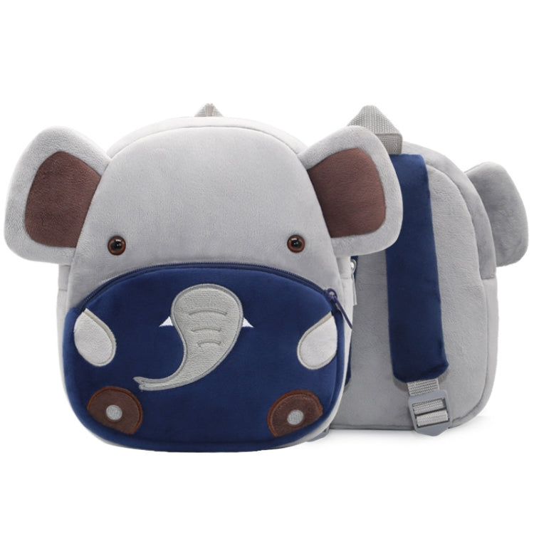 Kids 3D Animal Velvet Backpacks Children Cartoon Kindergarten Toys Gifts School Bags(Elephant) - Kids Bags by PMC Jewellery | Online Shopping South Africa | PMC Jewellery