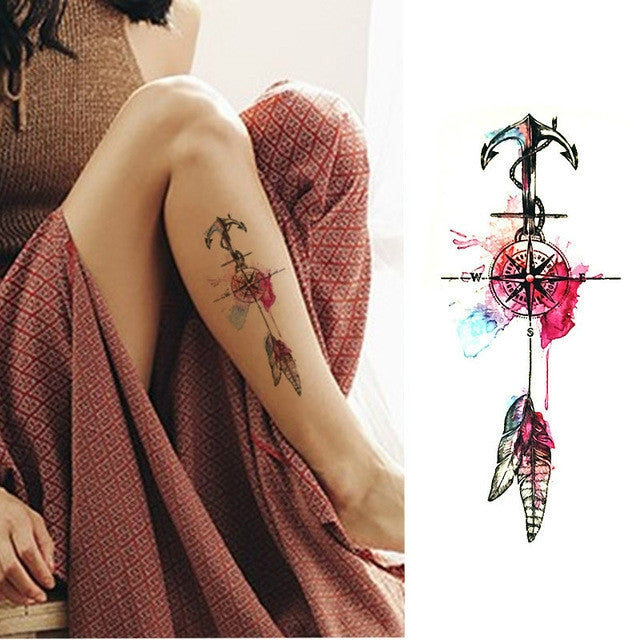 2 PCS Small Full Arm Temporary Waterproof Tattoo Stickers(xqb003) - Sticker by PMC Jewellery | Online Shopping South Africa | PMC Jewellery