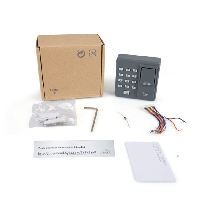 ZKTeco X6 Fingerprint All-in-one Password Swipe Access Control Machine Intelligent Office Access Control System - Attendance System by PMC TechLife | Online Shopping South Africa | PMC TechLife