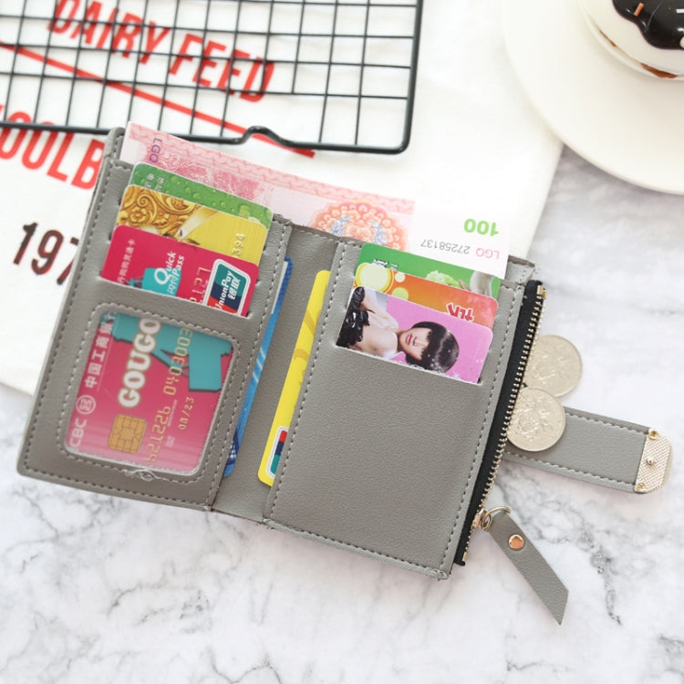 Women Wallets Small Fashion Leather Purse Ladies Card Bag For Female Purse Money Clip Wallet(Dark Green) - Wallets by PMC TechLife | Online Shopping South Africa | PMC TechLife