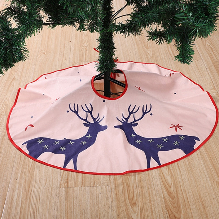 Christmas Ornaments Christmas Tree Bottom Skirt Decoration(Double Deer) - Ornaments by PMC Jewellery | Online Shopping South Africa | PMC Jewellery