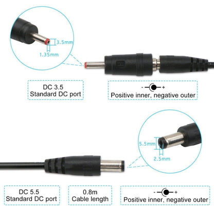 USB Boost Cable 5V Step Up to 9V 12V Adjustable Voltage Converter 1A Step-up Volt Transformer DC Power Regulator with Switch EU - AC Adapers by PMC Jewellery | Online Shopping South Africa | PMC Jewellery