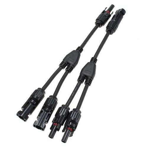 1 Pair MC4 Branch Y Adapter Connectors M/M/F and F/F/M for Solar Panels Cable(mc4) - Connectors by PMC TechLife | Online Shopping South Africa | PMC TechLife