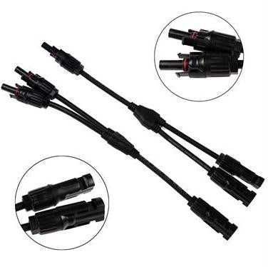 1 Pair MC4 Branch Y Adapter Connectors M/M/F and F/F/M for Solar Panels Cable(mc4) - Connectors by PMC TechLife | Online Shopping South Africa | PMC TechLife