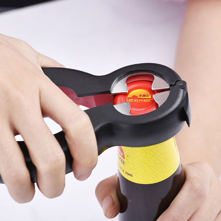 2 PCS 6 in 1 Multi-Function Twist Bottle Opener All in One Jar Gripper Wine Beer Lid Twist Off Jar Opener Claw(Red) - free shipping - PMC TechLife - Order now!