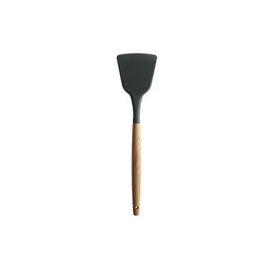 Silicone Wood Handle Spatula Heat-resistant Soup Spoon Non-stick Special Cooking Shovel Kitchen Tools Fried Shovel - Cutlery Sets by PMC TechLife | Online Shopping South Africa | PMC TechLife