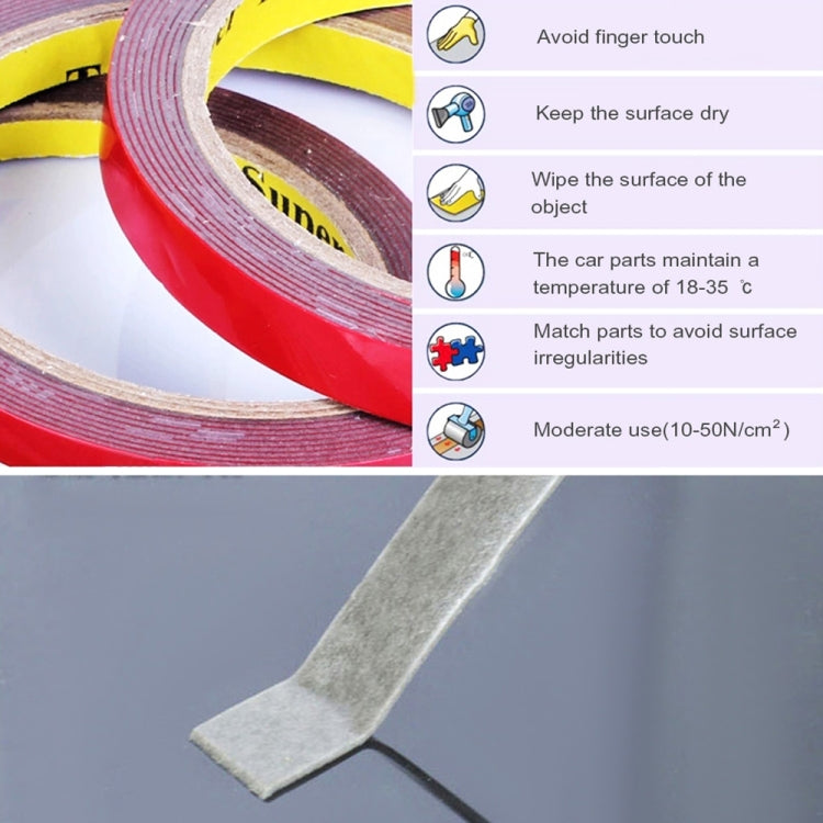 3M High Temperature Acrylic Foam Double Sided Tape Seamless Adhesive Tape Sticker(0.6cm) - Tapes by PMC TechLife | Online Shopping South Africa | PMC TechLife