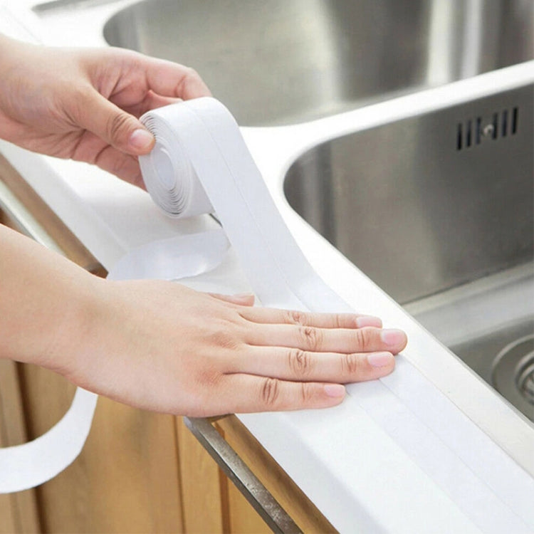 Durable PVC Material Waterproof Mold Proof Adhesive Tape  Kitchen Bathroom Wall Sealing Tape, Width:3.8cm x 3.2m(Grey) - Adhesives & Sealers by PMC TechLife | Online Shopping South Africa | PMC TechLife | Buy Now Pay Later Mobicred