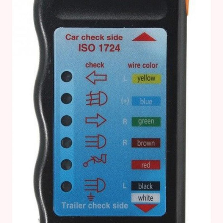 JHT4003 European 12V 7 Pin Car Truck Trailer Plug Socket Tester Wiring Circuit Light Test Tool - Electronic Test by PMC TechLife | Online Shopping South Africa | PMC TechLife