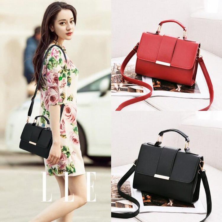 Women Bag Leather Handbags PU Shoulder Bag Small Flap Crossbody Bags for Women Messenger Bags(Pink) - Handbags by PMC TechLife | Online Shopping South Africa | PMC TechLife