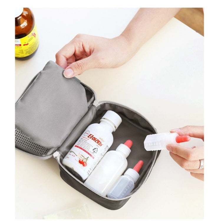 Cute Heart Mini Medicine Bag First Aid Emergency Kits Organizer Outdoor Household Pill Bag, Size: 13x10x4cm(Pink) - Pill Boxes by PMC TechLife | Online Shopping South Africa | PMC TechLife