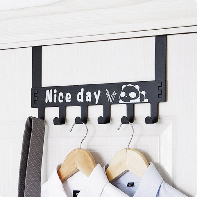 Hook Door Back Coat Hanger Cartoon Wall-mounted Door Hanger(Black) - free shipping - PMC TechLife - Order now!