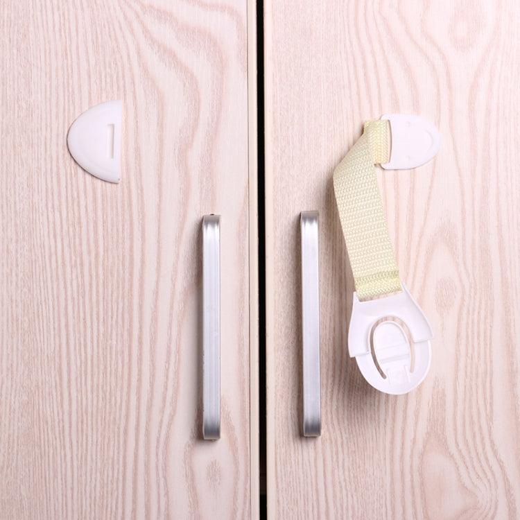 10 PCS/Lot Child Lock Protection Of Children Locking Doors For Children Safety Kids Plastic Lock(White) - Safety Equipment by PMC TechLife | Online Shopping South Africa | PMC TechLife