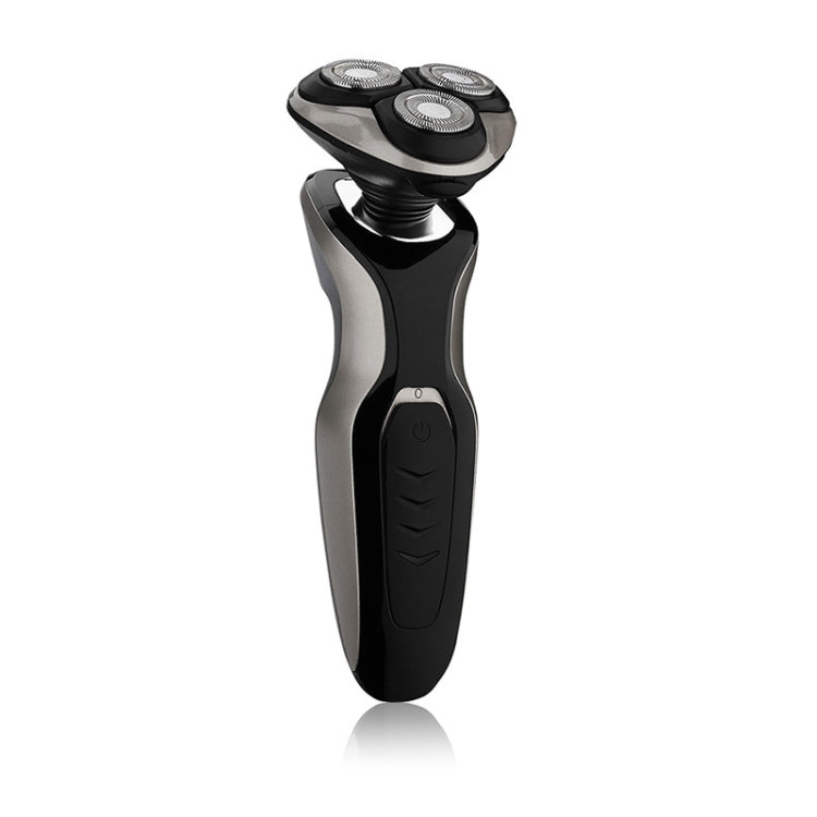 Ufree Face Care Men Beard Trimmer Machine Rechargeable Electric Shaver 4D Triple Floating Blade Heads Shaving Razors EU Plug(Silver) - Electric Shavers by Ufree | Online Shopping South Africa | PMC Jewellery