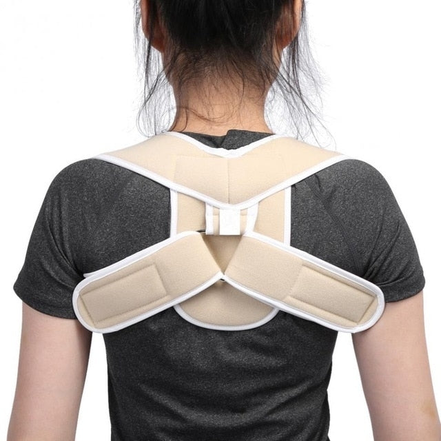 Adjustable Upper Back Shoulder Support Posture Corrector Adult Corset Spine Brace Back Belt, Size:L(Skin Color) - Corrector by PMC Jewellery | Online Shopping South Africa | PMC Jewellery