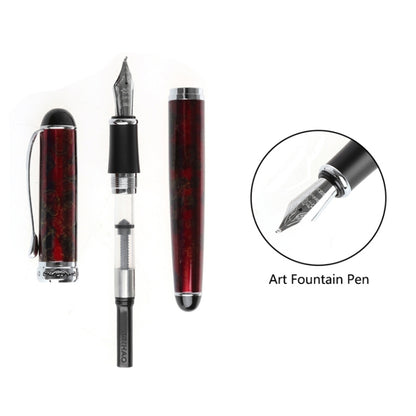 X750 Stationery Stainless Steel Fountain Pen Medium Nib Ink Pens School Oiifice Gift, Nib Size:1.1mm(Silver) - Fountain Pens by PMC Jewellery | Online Shopping South Africa | PMC Jewellery